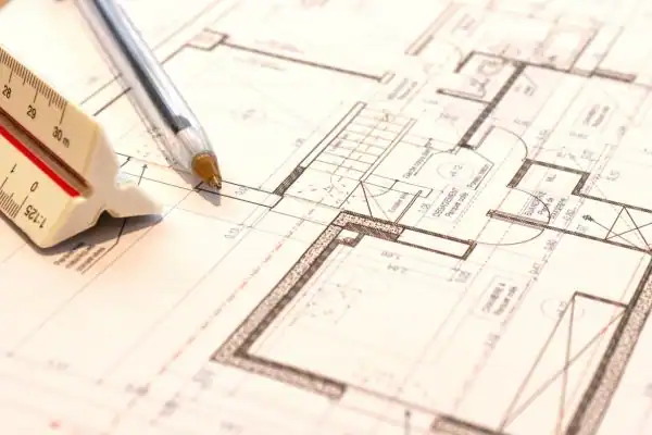 Image of architect Poynton drawings