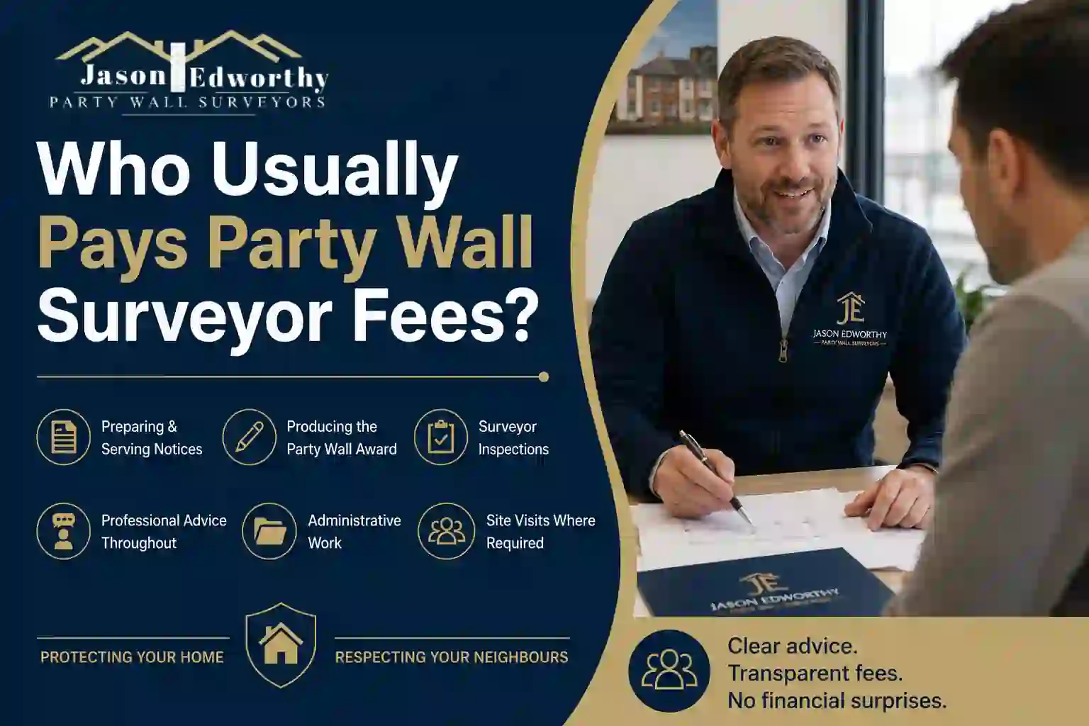 Who Usually Pays Party Wall Surveyor Fees Poynton?