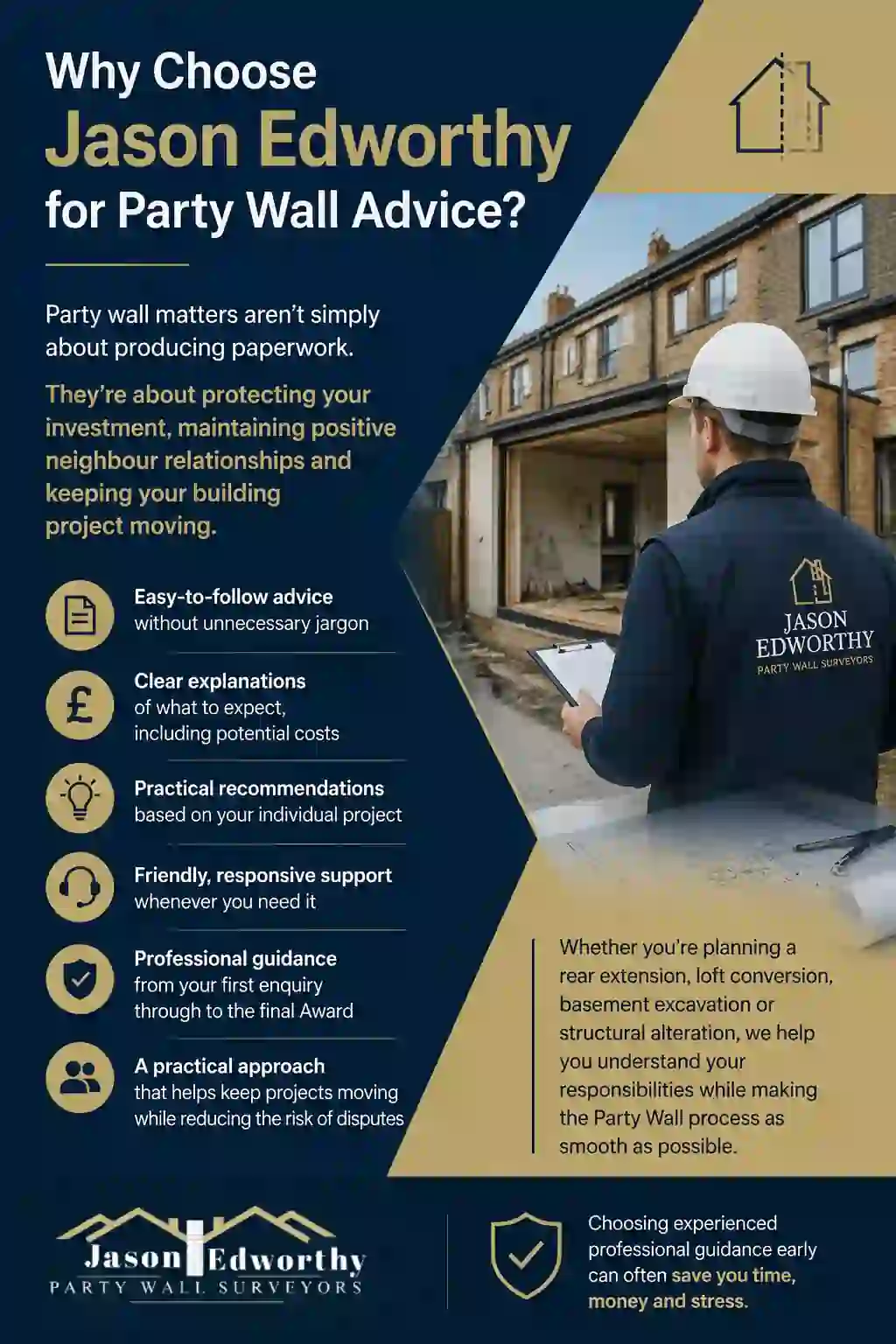 Why Choose Jason Edworthy for Party Wall Advice Poynton?
